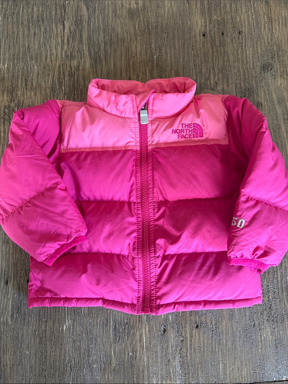 North Face Pink Winter Puff Coat